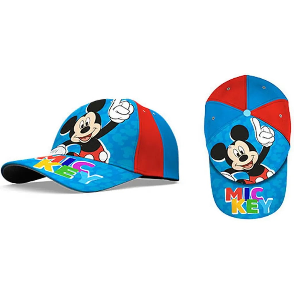 Disney Mickey Mouse Kinderpet – Verstelbare Honkbalpet – Blauw – 100% Katoen