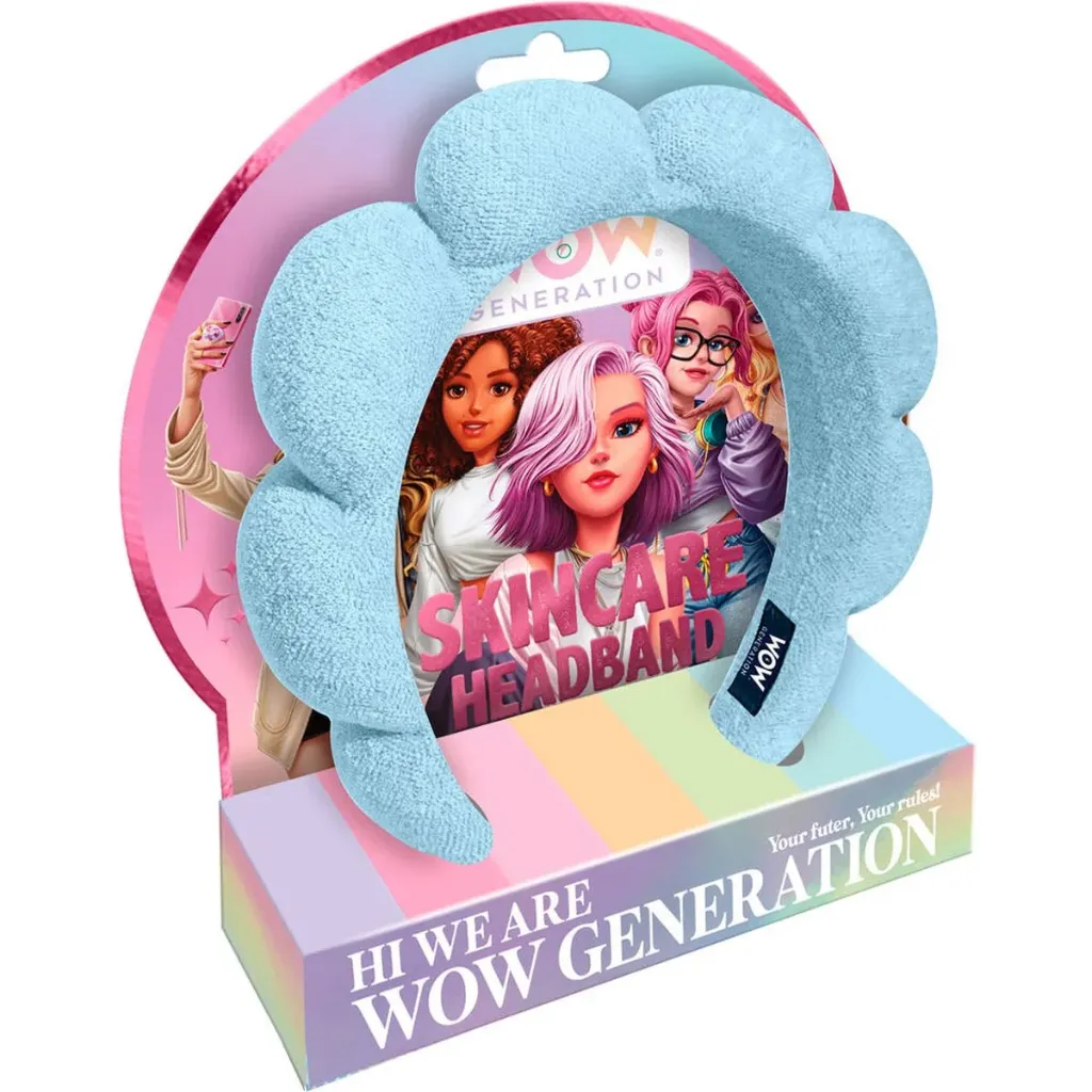 WOW Generation Fluffy Haarband – Voor Huidverzorging & Make-up – Blauw – Zacht & Comfortabel