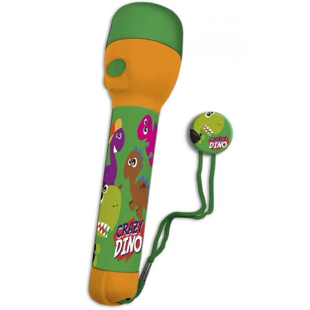 Crazy Dino "Dinosaurus" Zaklamp – 11 x 21 cm – Groen