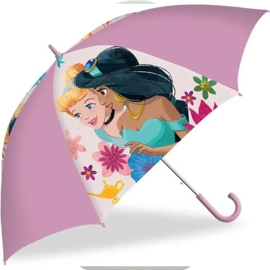 Disney Princess Kinderparaplu – Transparant – 45 cm – Roze/Multi