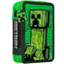 Minecraft Dubbele Etui - 2 Lagen - Inclusief Potloden en Stiften