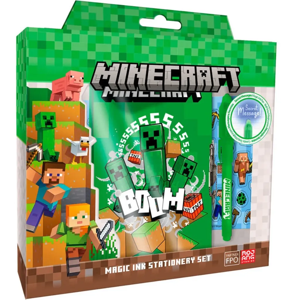 Minecraft Geheim Notitieboekje - Dagboek met Slotje - Groen