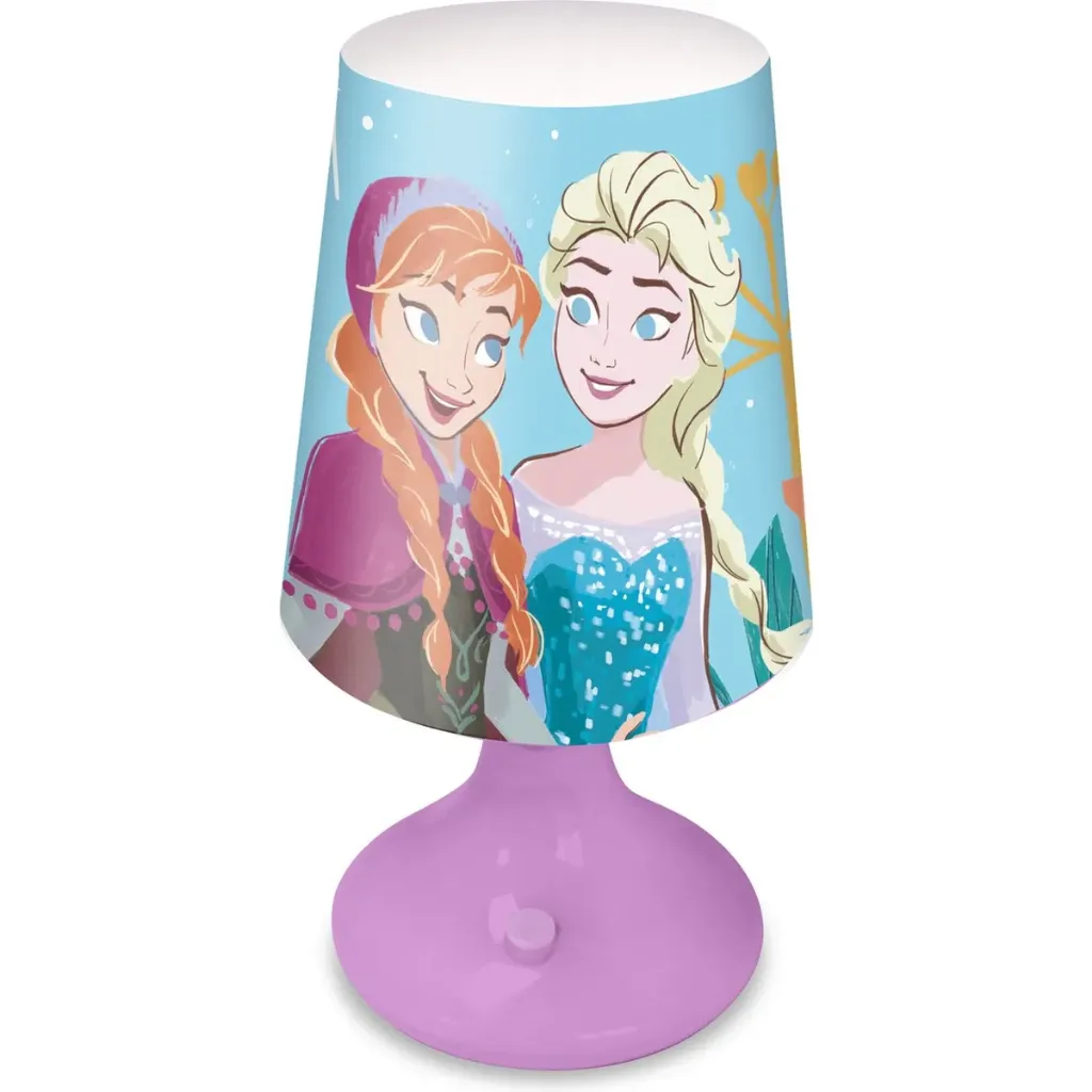 Disney Frozen Nacht- & Tafellamp - 18 x 9 cm - Lila - Kunststof