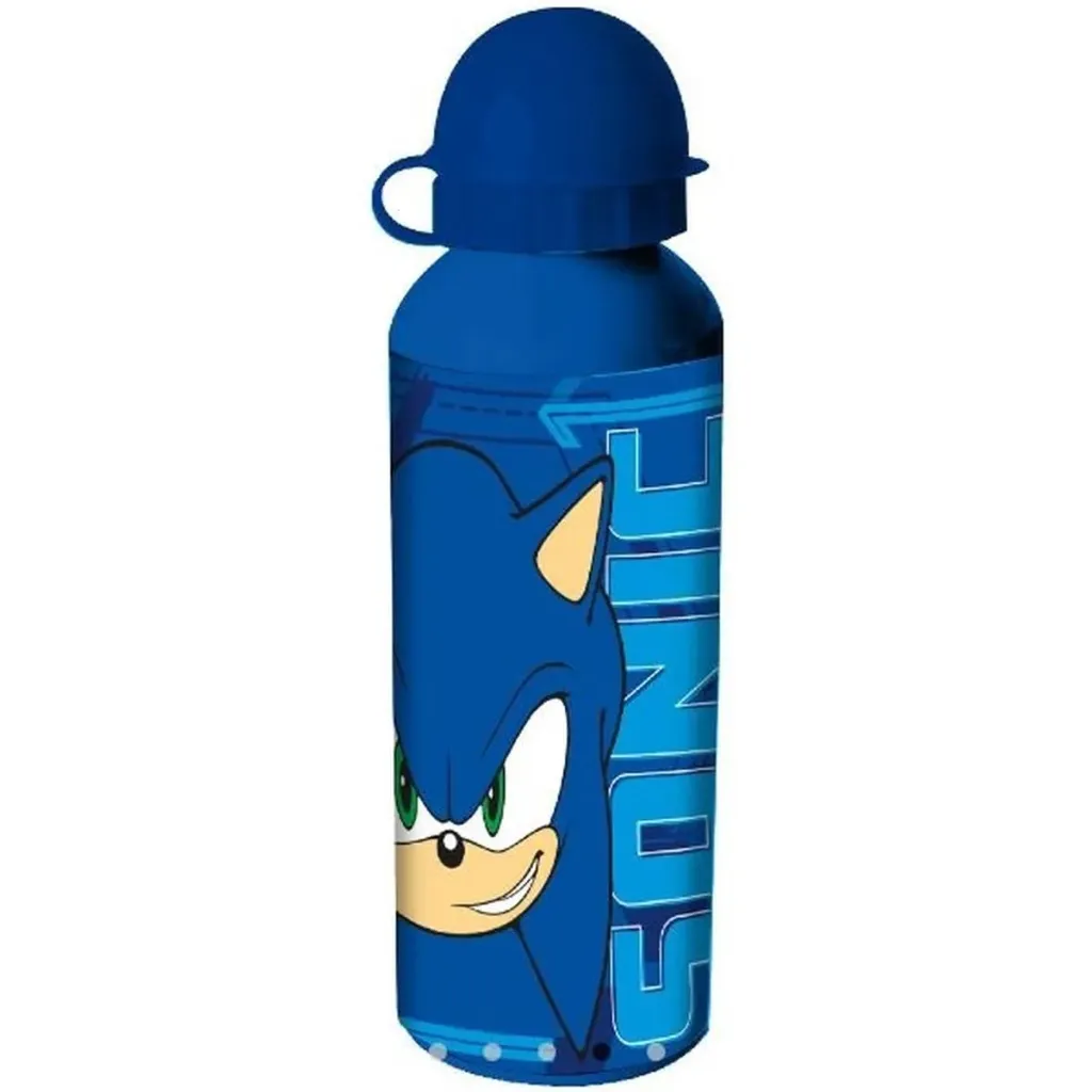 Sonic the Hedgehog Aluminium Drinkfles - 500 ml - Blauw - Schoolfles