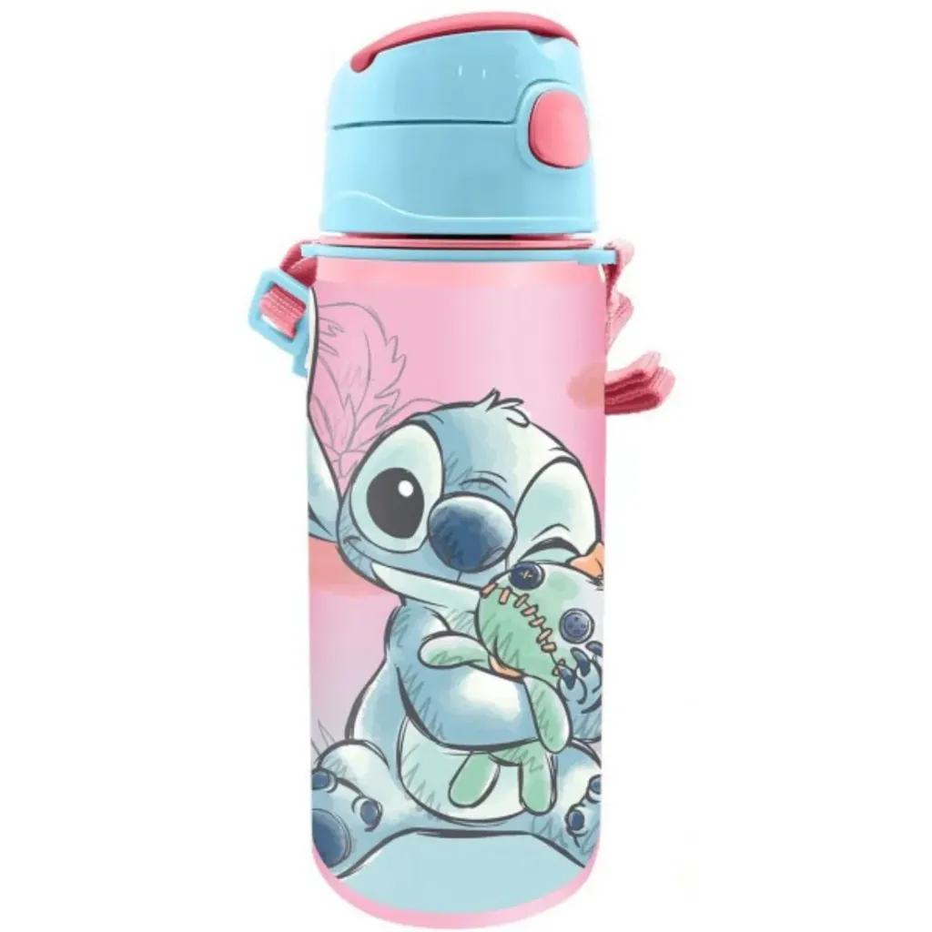Disney Lilo & Stitch Aluminium Drinkfles - 600 ml - Afsluitbare Drinkbeker