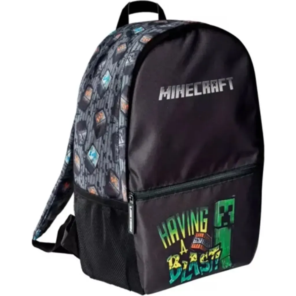 Minecraft Rugzak - Backpack - 40 cm - Having a Blast - Zwart
