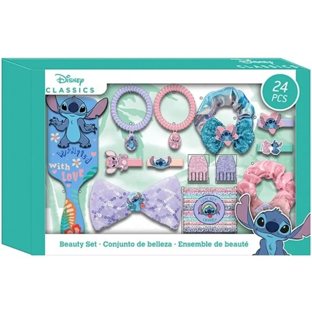 Disney Lilo & Stitch Accessoires Geschenkset - 24-delig - Haar- & Beauty Set