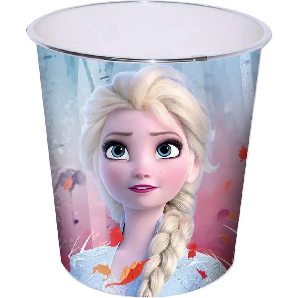 Disney Frozen Prullenbak - Slaapkamer Prullenmand - Meisjes - Blauw/Roze - 24 cm