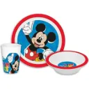 Disney Mickey Mouse Ontbijtset - Kinder Servies - 3-delig - Rood/Blauw - Kunststof