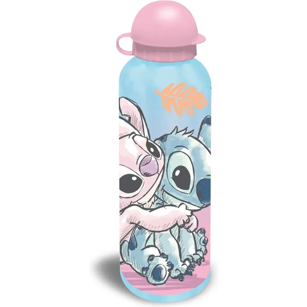 Disney Lilo & Stitch Drinkfles – Aluminium Schoolbeker – 500 ml – Roze of Blauw (1 stuks)