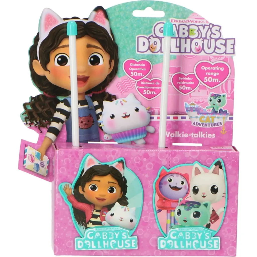 Gabby’s Dollhouse Walkie-Talkies – 2-delige Set – Kattastisch Avontuur