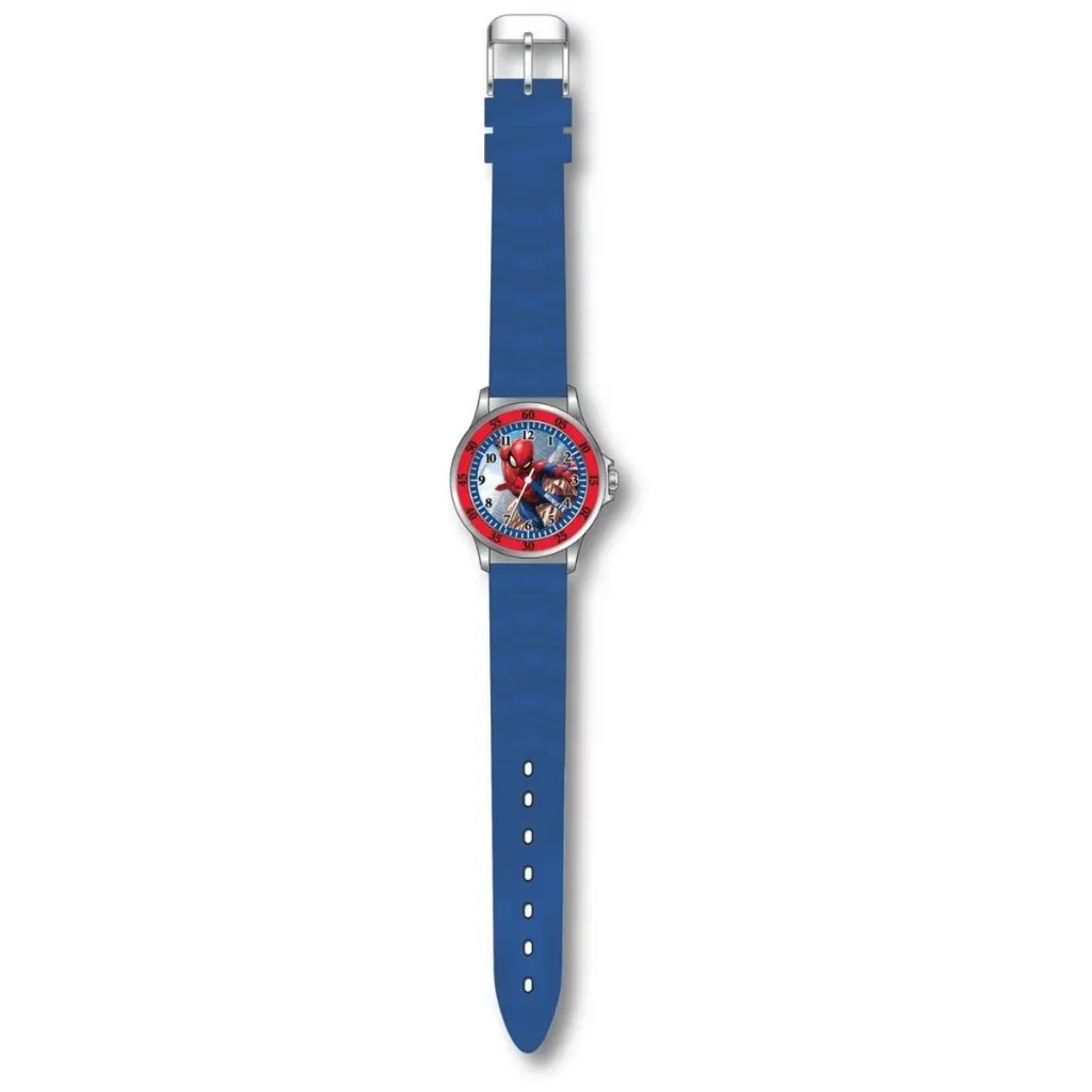 Marvel Spider-Man Kinderhorloge – Analoog Polshorloge – Tijd Leren – Rood/Blauw