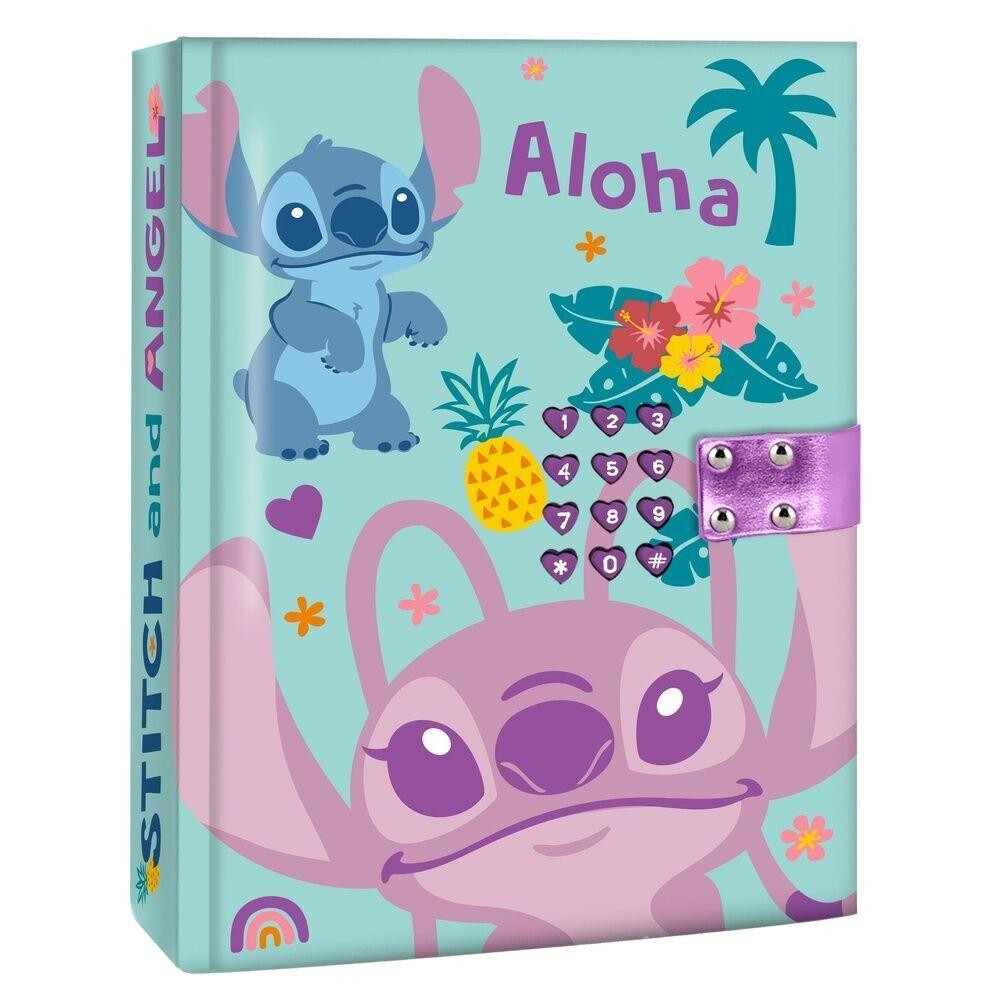 Disney Lilo & Stitch Geheim Dagboek – Met Codeslot – Hardcover – Blauw/Roze